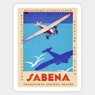 1930's Sabena Airlines Sticker